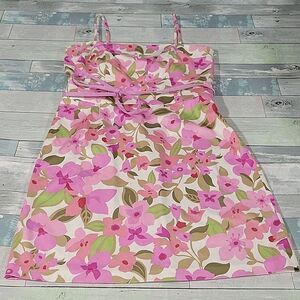 Ann Taylor Lpft Floral Spring Print Dress sz 12